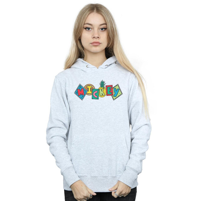 Li-cense Disney dames mickey mouse fruit blocks hoodie UTBI11011_sportsgrey large