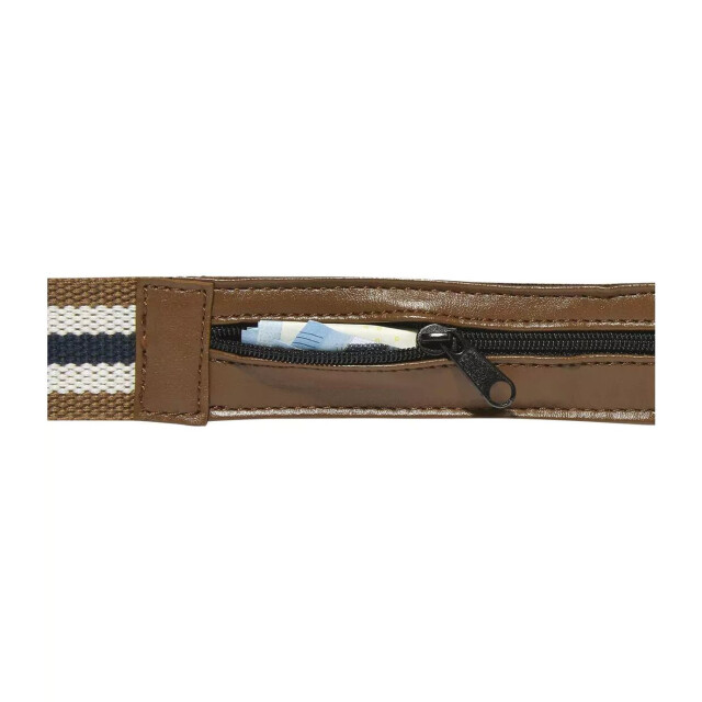 Atlas For Men Heren gestreepte verborgen zak tailleriem UTAF1015_brownwhite large
