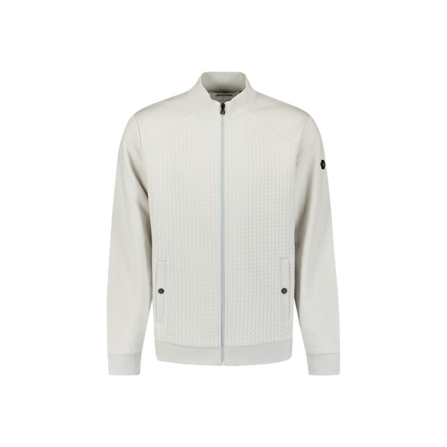 No Excess 27100118 sweater full zipper jacquard mix 27100118 large