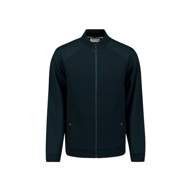 No Excess 27100118 sweater full zipper jacquard mix 27100118 large
