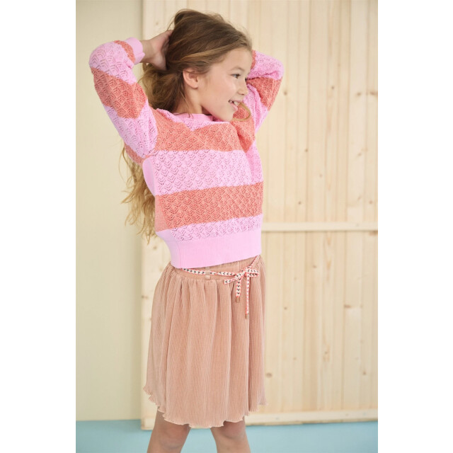 NoNo Zomer sweater meisjes bubblegum crochet gebreid kerala N502-5307-272 large