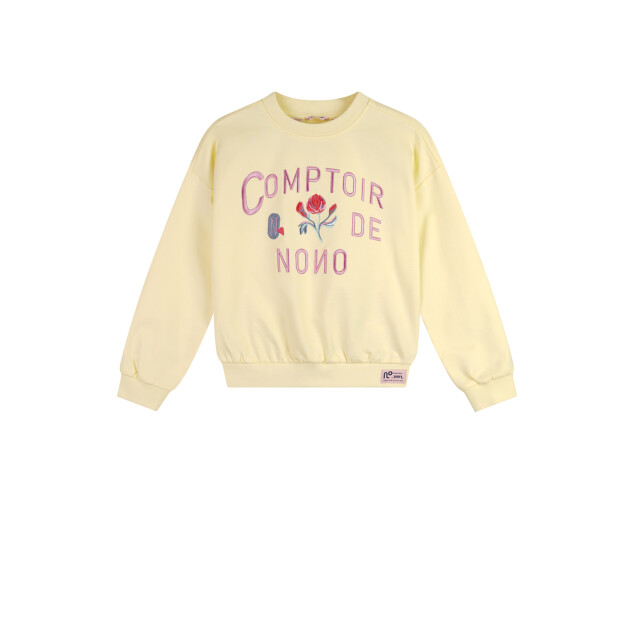 NoNo Zomer sweater meisjes - borduursel ko N502-5301-544 large