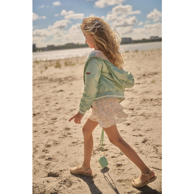 NoNo Zomer reversibel zomerjas meisjes mint capuchon beau N502-5203-315 large