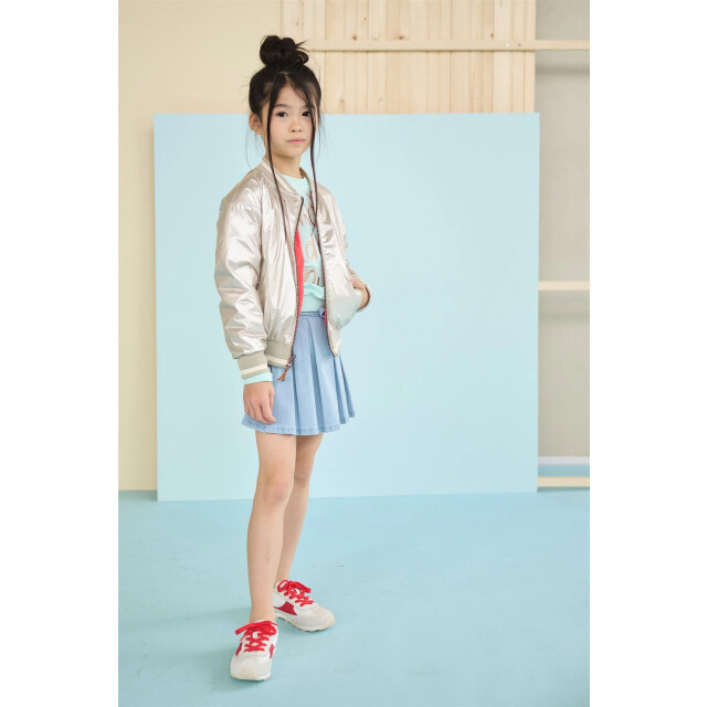 NoNo Zomer skort meisjes denim plooien sella N502-5611-113 large