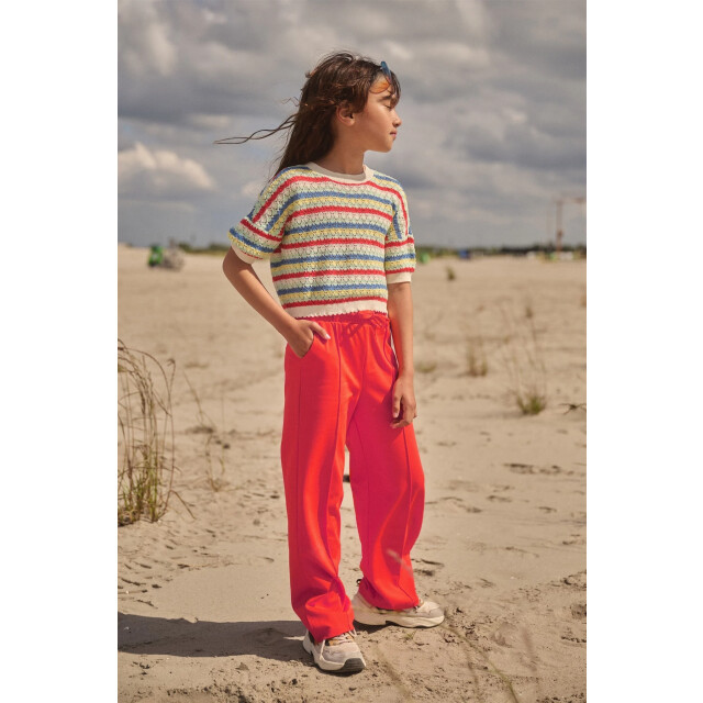 NoNo Zomer sweater meisjes wit crochet gebreid keya N502-5304-020 large
