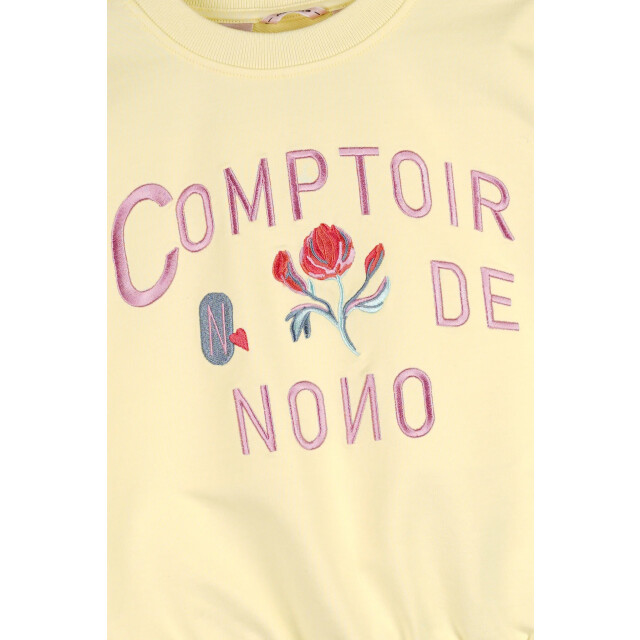 NoNo Zomer sweater meisjes - borduursel ko N502-5301-544 large