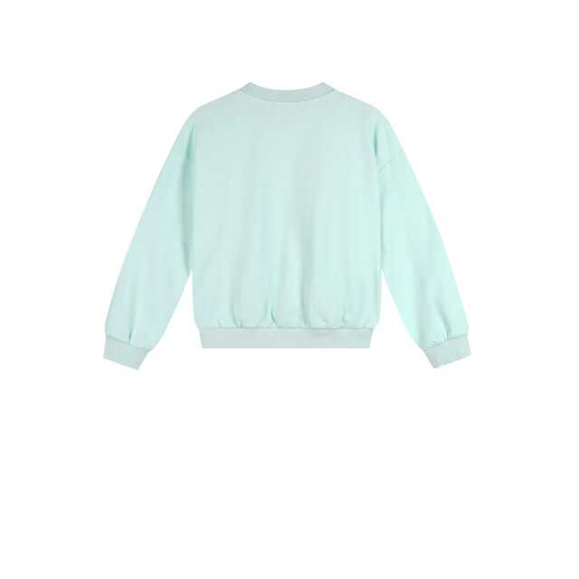 NoNo Zomer sweater meisjes mint borduursel ko N502-5301-315 large