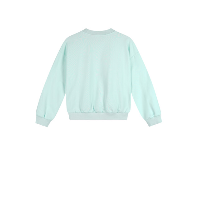 NoNo Zomer sweater meisjes mint borduursel ko N502-5301-315 large