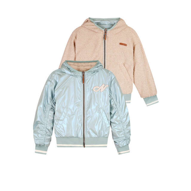 NoNo Zomer reversibel zomerjas meisjes mint capuchon beau N502-5203-315 large