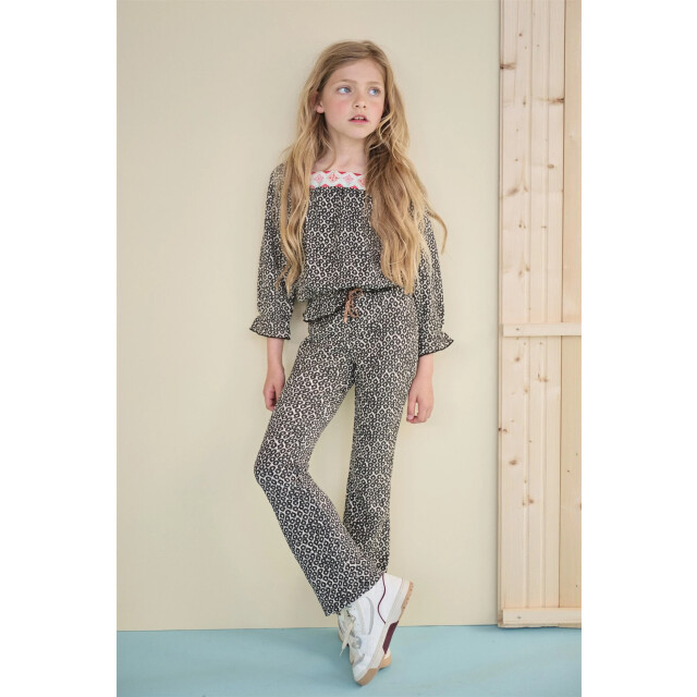 NoNo Zomer flair broek meisjes wit ikat aop sady N502-5500-020 large