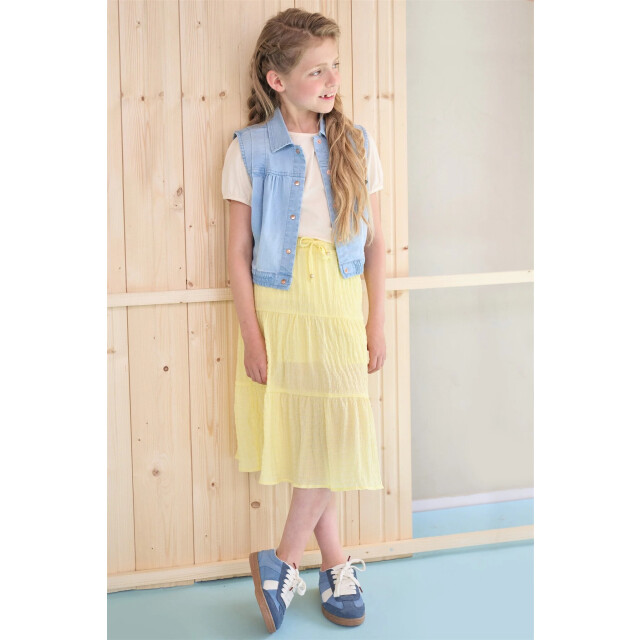 NoNo Zomer gilet meisjes denim dock N502-5308-113 large