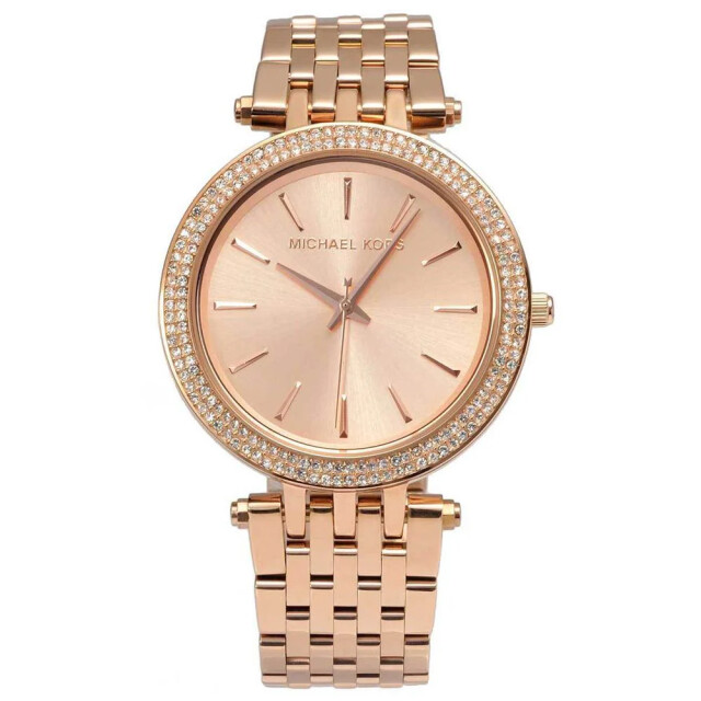 Michael Kors Rose stalen horloge met analoge wijzerplaat Michael Kors Rose Goud Stalen Horloge Met Analoge Wijzerplaat large