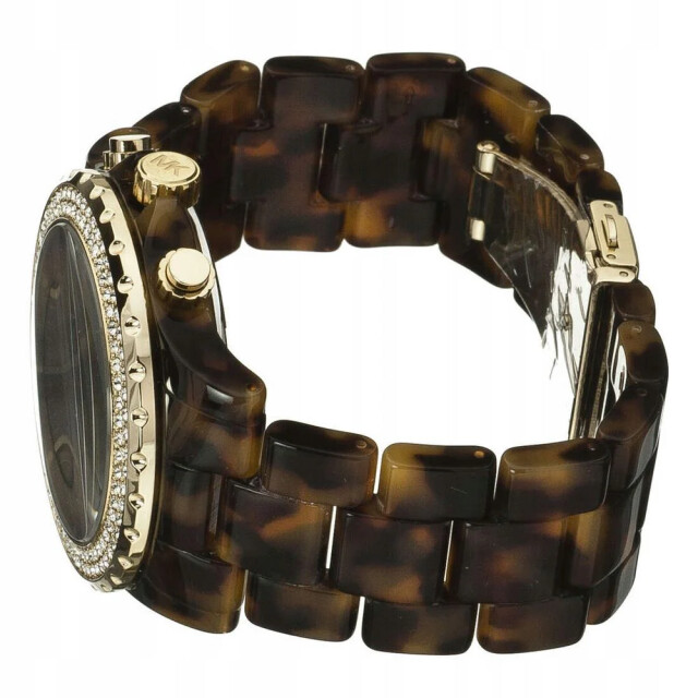 Michael Kors Bicolor resin horloge voor dames met analoge wijzerplaat Michael Kors Bicolor Resin Horloge voor Dames met Analoge Wijzerplaat large
