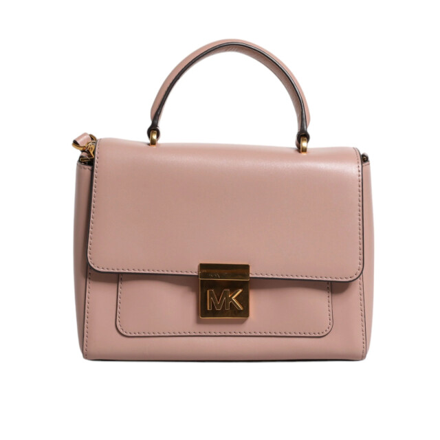 Michael Kors Pink leather logo plaque crossbody mindy tas Michael Kors Pink Leather Logo Plaque Crossbody MINDY Tas large