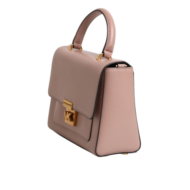 Michael Kors Pink leather logo plaque crossbody mindy tas Michael Kors Pink Leather Logo Plaque Crossbody MINDY Tas large