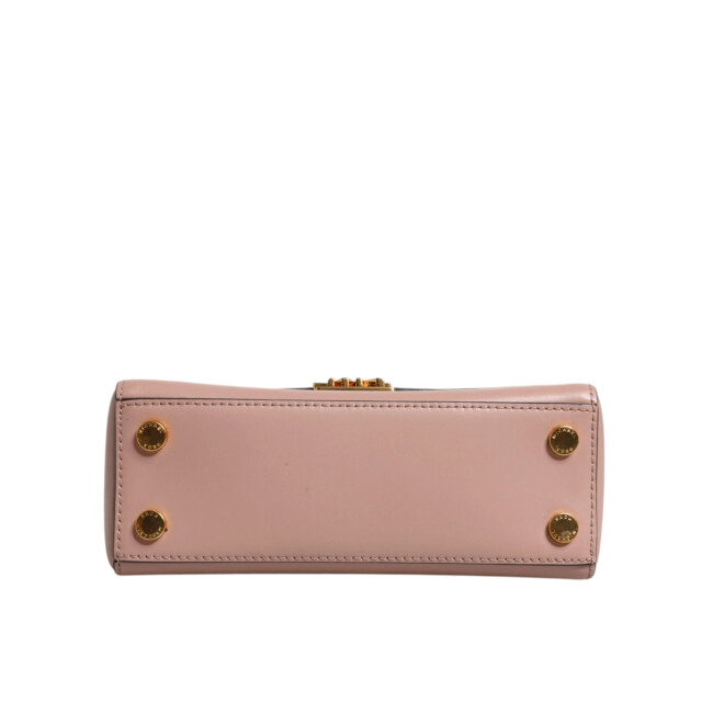 Michael Kors Pink leather logo plaque crossbody mindy tas Michael Kors Pink Leather Logo Plaque Crossbody MINDY Tas large