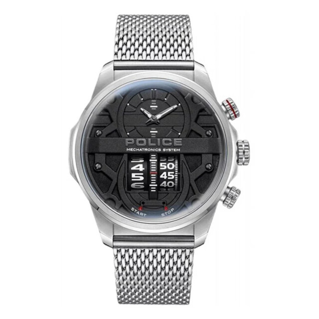 Police Rvs horloge met dubbele tijdzone chrono Police Grijze RVS Horloge Met Dubbele Tijdzone Chrono large