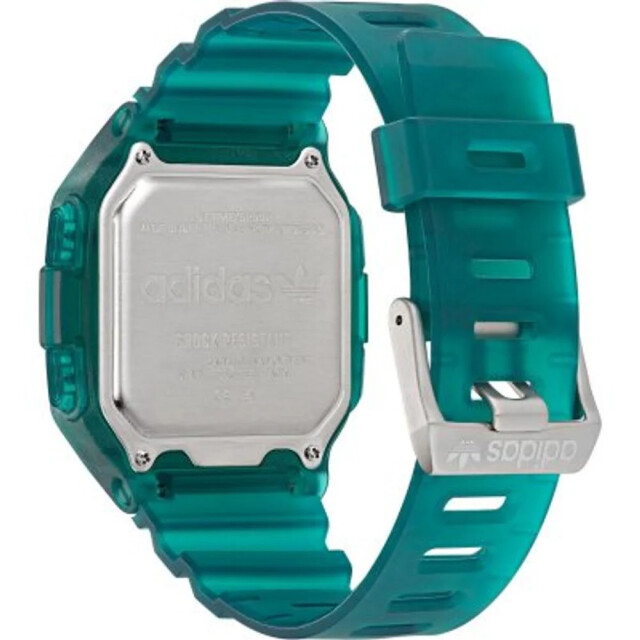 Adidas Hars horloge met digitale functies Adidas Groene Hars Horloge Met Digitale Functies large