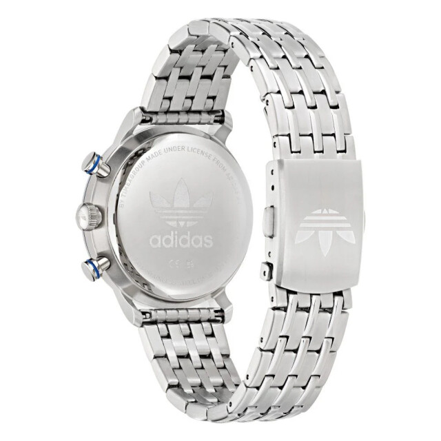 Adidas Rvs horloge met chrono-datum functie Adidas Grijze RVS Horloge Met Chrono-Datum Functie large
