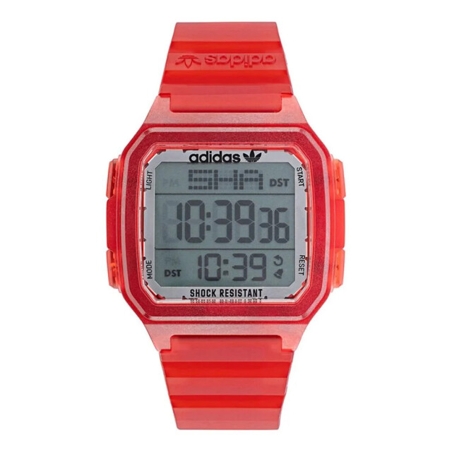 Adidas Hars horloge met digitale schokbestendigheid Adidas Rood Hars Horloge Met Digitale Schokbestendigheid large