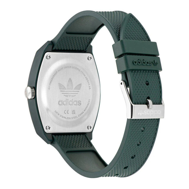 Adidas Siliconen horloge met analoge kwartsmechanisme Adidas Groene Siliconen Horloge met Analoge Kwartsmechanisme large