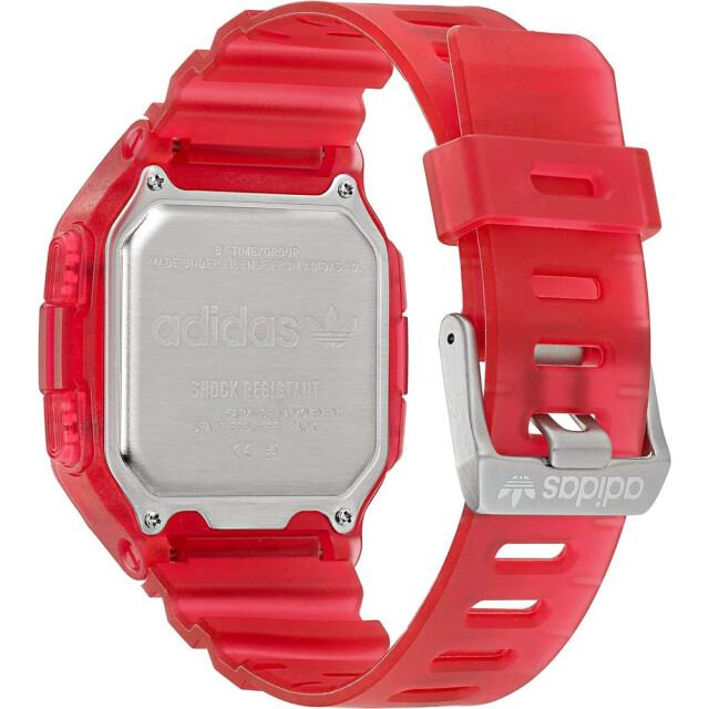 Adidas Hars horloge met digitale schokbestendigheid Adidas Rood Hars Horloge Met Digitale Schokbestendigheid large