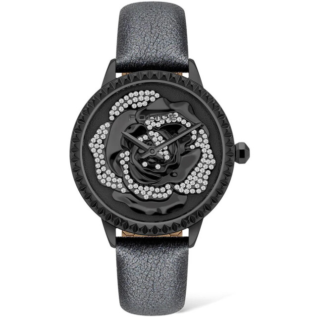 Police Leren horloge met stijlvol quartz mechanisme Police Zwart Leren Horloge met Stijlvol Quartz Mechanisme large