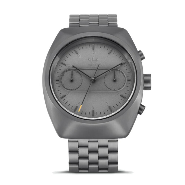 Adidas Rvs horloge met unieke chrono-functie Adidas Grijze RVS Horloge met Unieke Chrono-Functie large