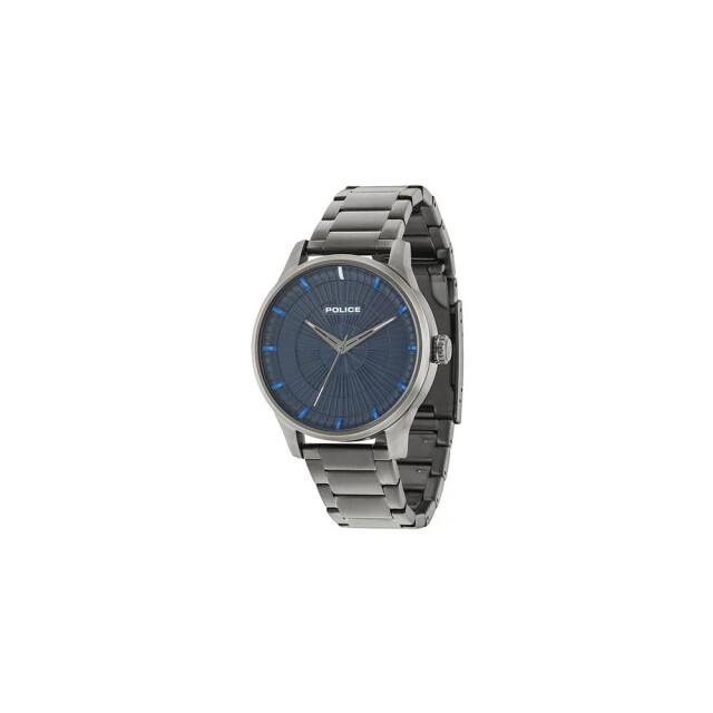 Police Rvs horloge met blauw wijzerplaat 44mm Police Grijze RVS Horloge Met Blauw Wijzerplaat 44MM large