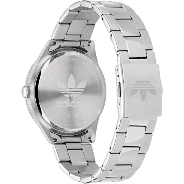 Adidas Rvs horloge met groene wijzerplaat edition drie Adidas Grijze Rvs Horloge Met Groene Wijzerplaat Edition Drie large