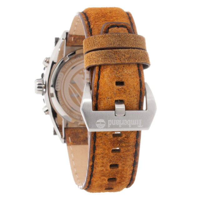 Timberland Leren horloge met 24 uur functie Timberland Bruin Leren Horloge Met 24 Uur Functie large