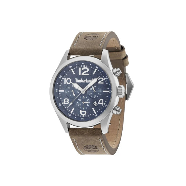 Timberland Leren horloge met kalenderfuncties Timberland Bruine Leren Horloge Met Kalenderfuncties large