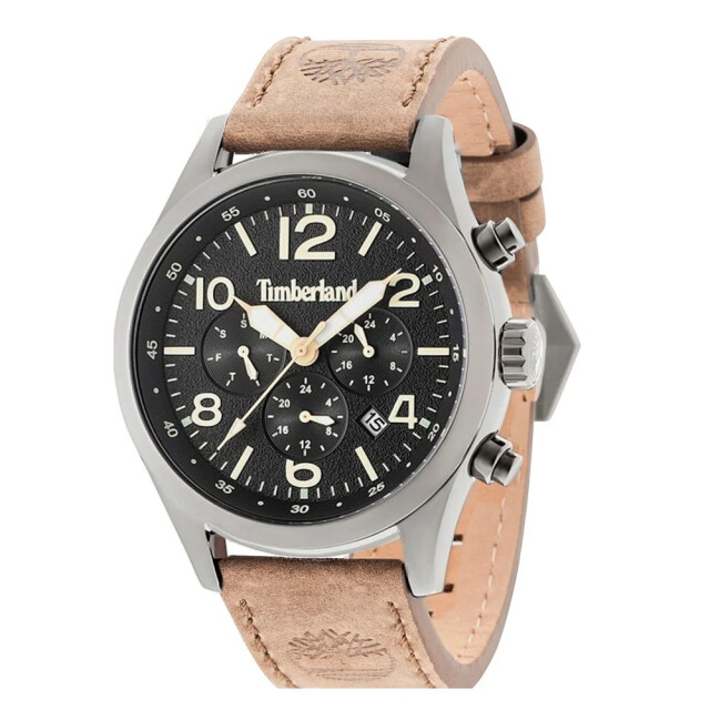 Timberland Leren horloge met quartz mechanisme Timberland Beige Leren Horloge large