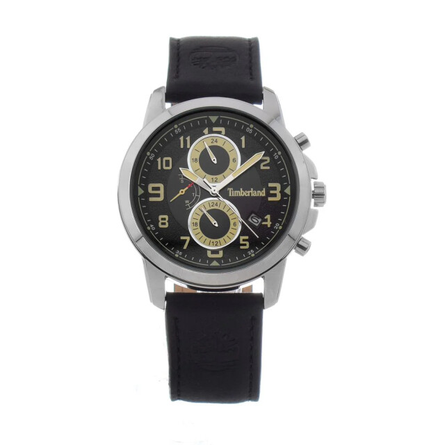 Timberland Leren horloge met groene wijzerplaat Timberland Bruin Leren Horloge met Groene Wijzerplaat large