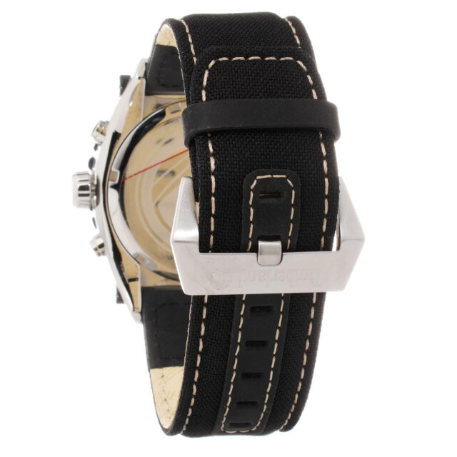 Timberland Leren horloge met datumfunctie 45mm Timberland Zwarte Leren Horloge large