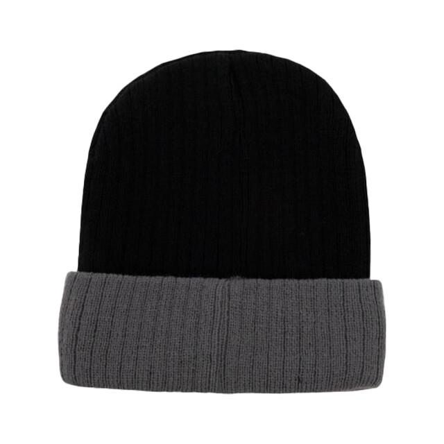Korntex Tweekleurige muts UTLT925_blackgrey large