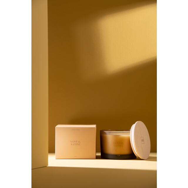 J-Line geurkaars accords essentiels santal satiné-28h 11.5x11.5x10cm 3066133 large