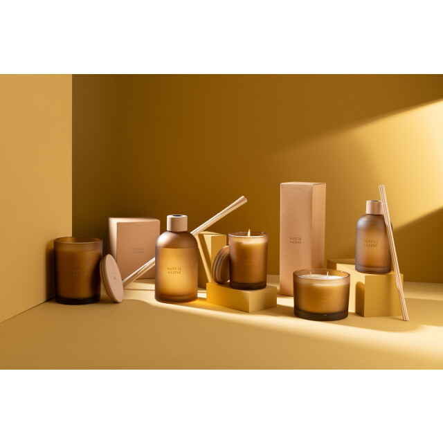 J-Line geurkaars accords essentiels santal satiné-28h 11.5x11.5x10cm 3066133 large