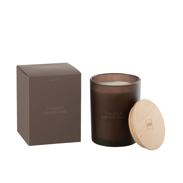 J-Line geurkaars accords essentiels vanille gourmande-52h 10.5x10.5x14cm 3066115 large