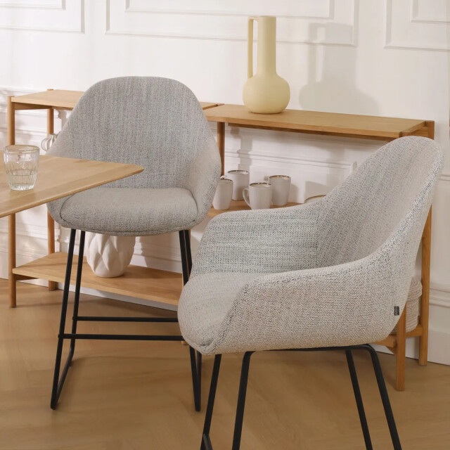 Nolon Nino-mae barkruk gemêleerd zwart onderstel 75 cm 3031382 large
