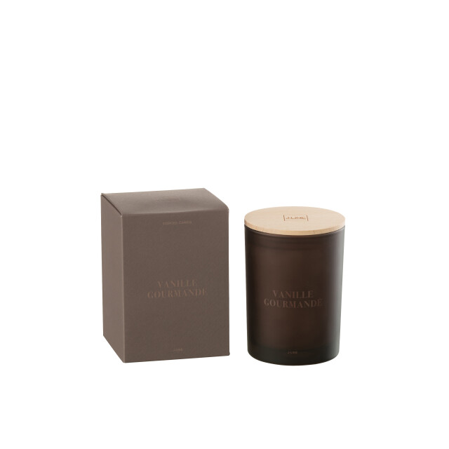 J-Line geurkaars accords essentiels vanille gourmande-38h 8.5x8.5x12.5cm 3066138 large