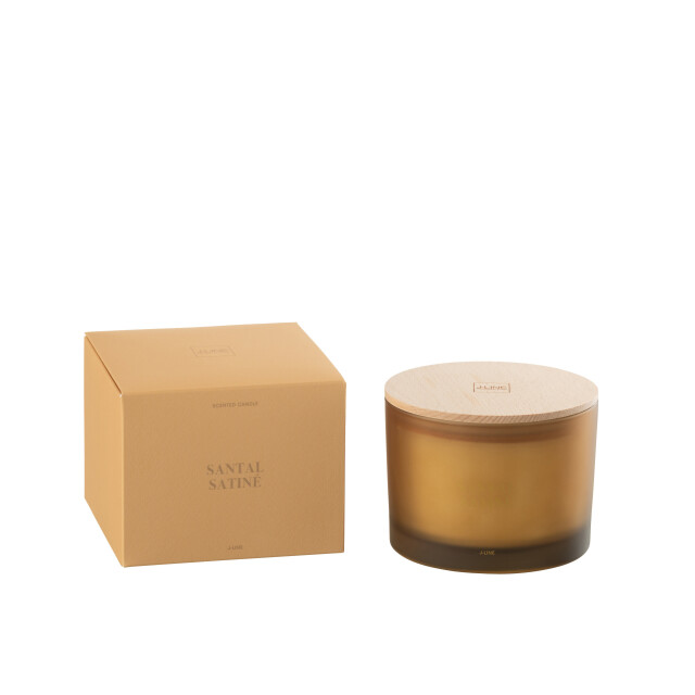 J-Line geurkaars accords essentiels santal satiné-28h 11.5x11.5x10cm 3066133 large