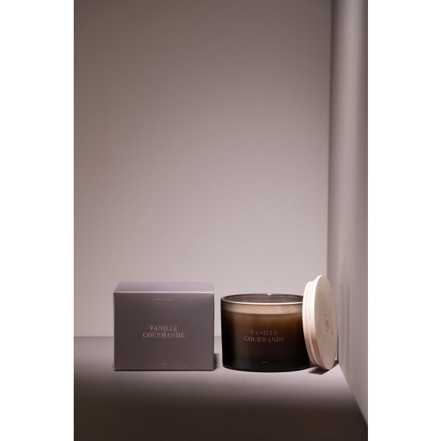 J-Line geurkaars accords essentiels vanille gourmande-28h 11.5x11.5x10cm 3066139 large