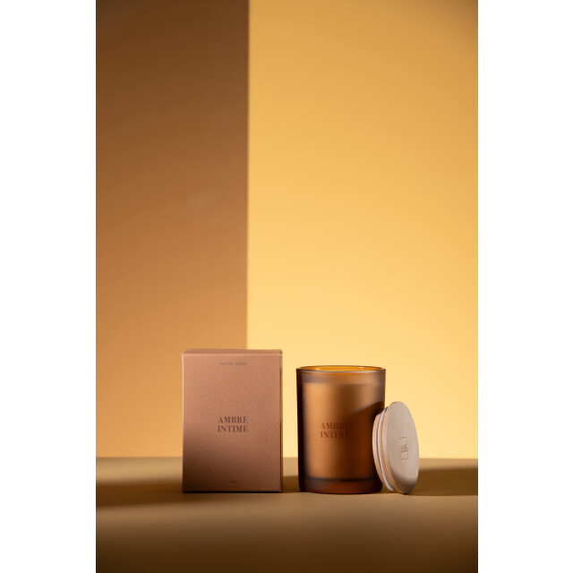 J-Line geurkaars accords essentiels ambre intime-38h 8.5x8.5x12.5cm 3066134 large