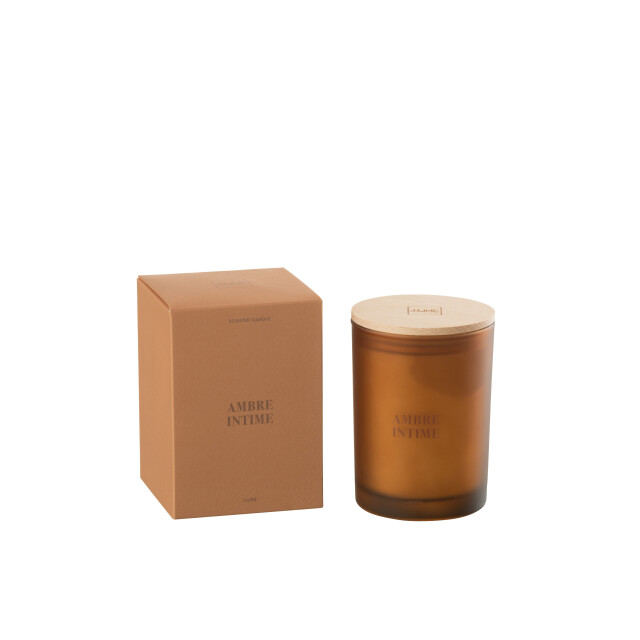 J-Line geurkaars accords essentiels ambre intime-38h 8.5x8.5x12.5cm 3066134 large