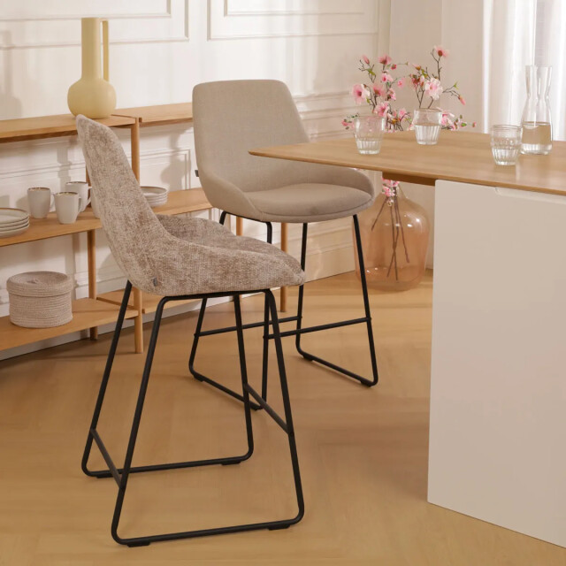 Nolon Nino-isa barkruk zwart onderstel 75 cm 3031390 large