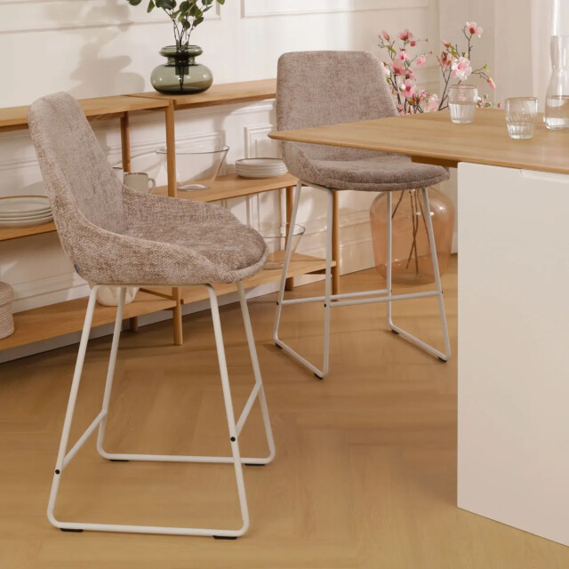 Nolon Nino-isa barkruk wit onderstel 75 cm 3031389 large