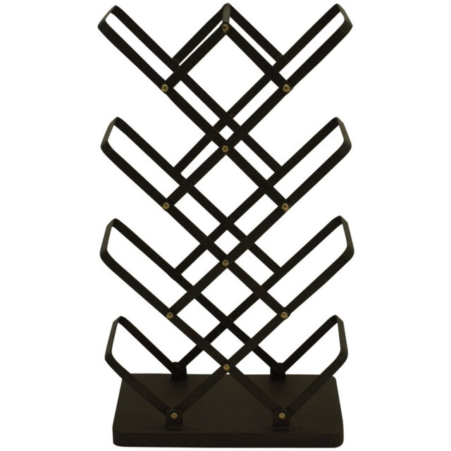 Vtw Living Staand wijnrek van metaal wijnflessen rek - 8 flessen 35 x 20 x 63 3065068 large
