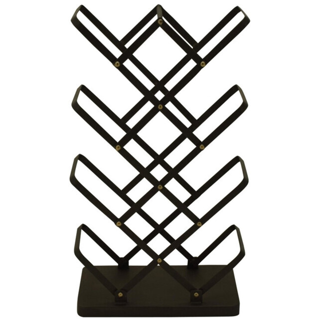 Vtw Living Staand wijnrek van metaal wijnflessen rek - 8 flessen 35 x 20 x 63 3065068 large