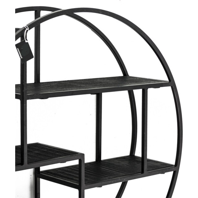 Vtw Living Wandrek metaal wandplank mangohout wandkast wandrek industrieel 3065069 large
